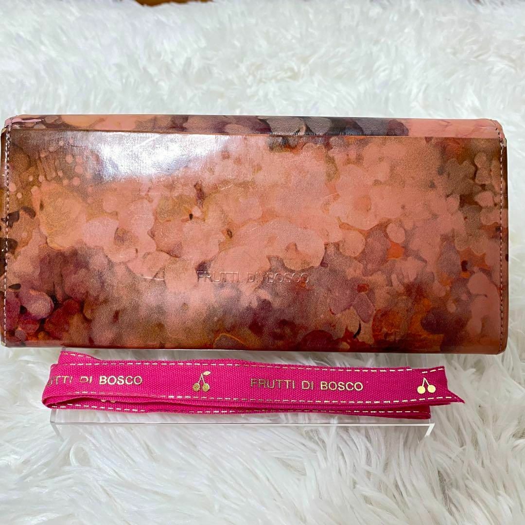 希少✨フルッティディボスコ ALBA Alice エナメル 長財布 ピンク 花柄