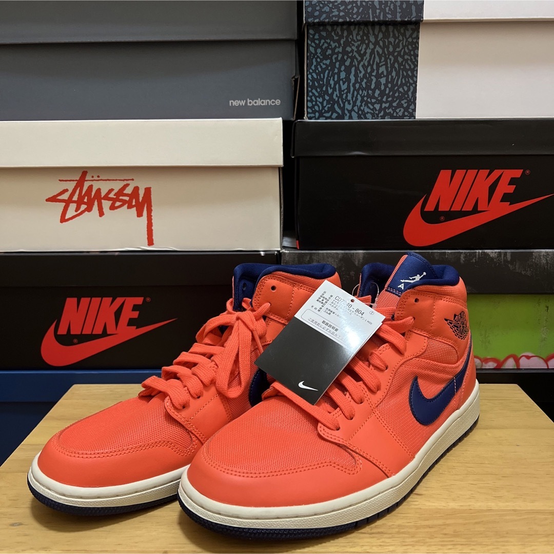 Jordan Brand（NIKE）(ジョーダン)のAIR JORDAN 1 MID “Turf Orange/Blue Void” メンズの靴/シューズ(スニーカー)の商品写真