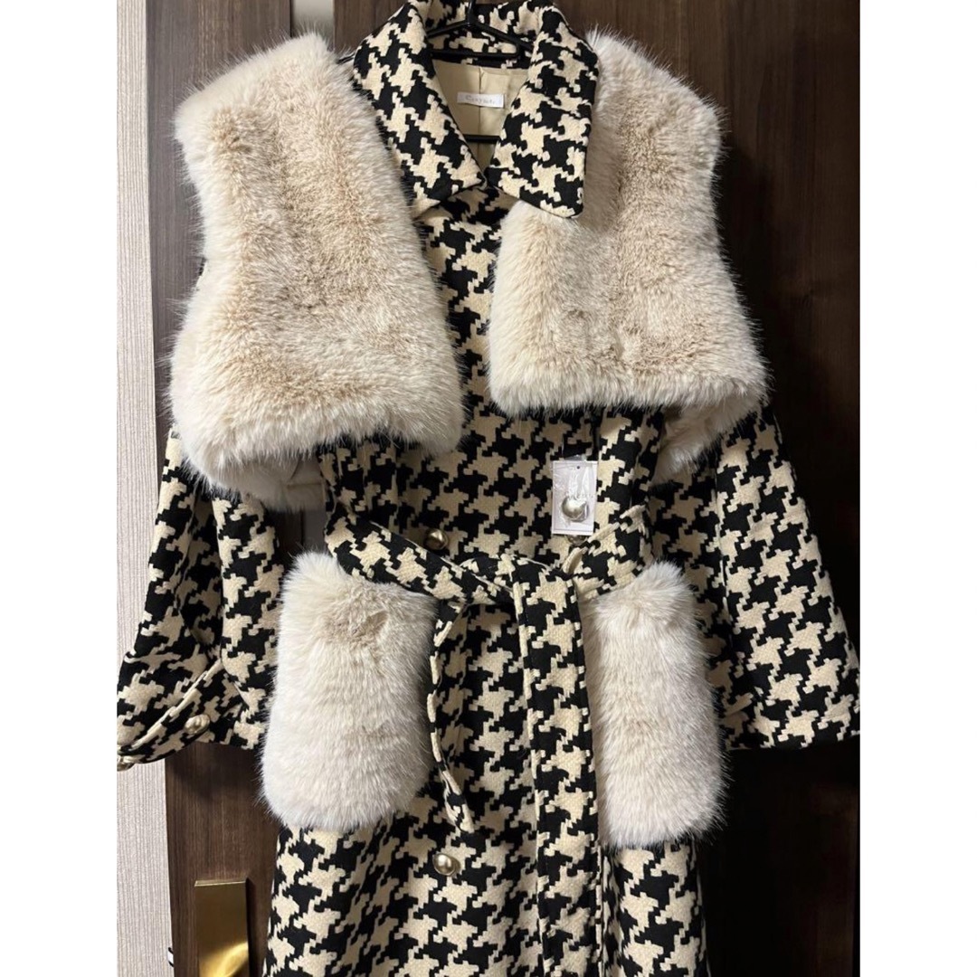 新品未使用タグ付きcrayme Fur Mix Planet Coat