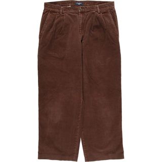 古着 DOCKERS Pleated Relaxed Fit ツータック コーデュロイパンツ メンズw34 /eaa394254(その他)