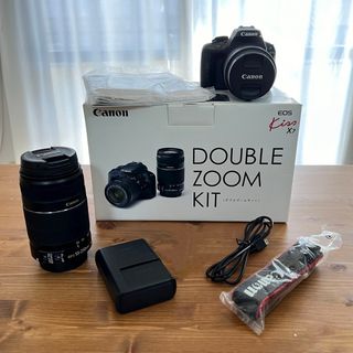 予備バッテリー&フィルター付！Canon EOS KISS X7 Wズームキット-