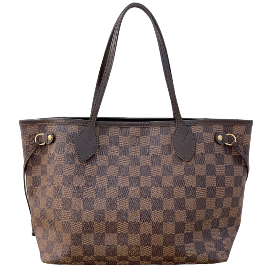 約28cm高さルイ・ヴィトン LOUIS VUITTON ネヴァーフルPM  N51109 ブラウン　ゴールド金具 ダミエ レディース トートバッグ