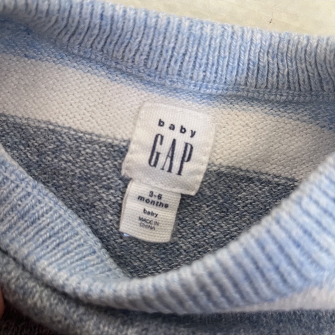 babyGAP(ベビーギャップ)の大幅値下げ！【babyGAP】ニット　3-6month キッズ/ベビー/マタニティのベビー服(~85cm)(ニット/セーター)の商品写真