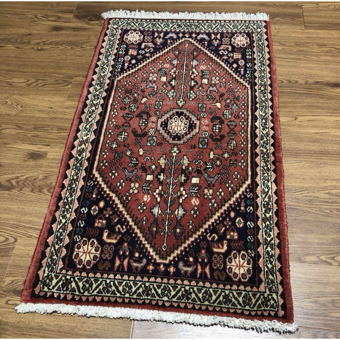 ペルシャビンテージ絨毯 (ユニーク品) No.35141 ラグ/カーペット ペルシャビンテージ絨毯 (ユニーク品) No.35141 ラグ/カーペット