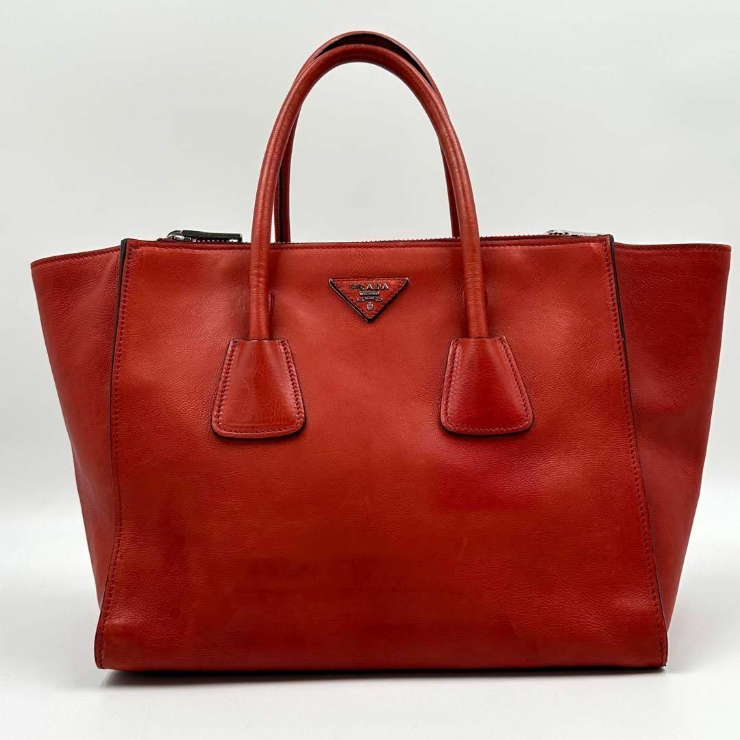 PRADA - 希少 逸品✨プラダ 2way ハンドバッグ ガレリア レザー