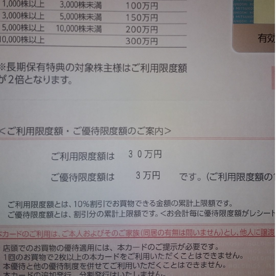 三越伊勢丹 株主優待 エンタメ/ホビーのエンタメ その他(その他)の商品写真