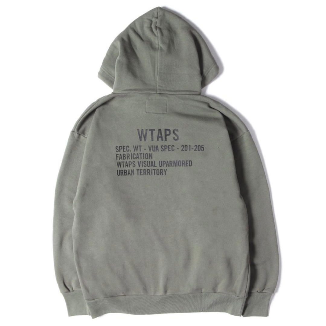 WTAPS ACADEMY HOODED パーカー グレー 2 ダブルタップス