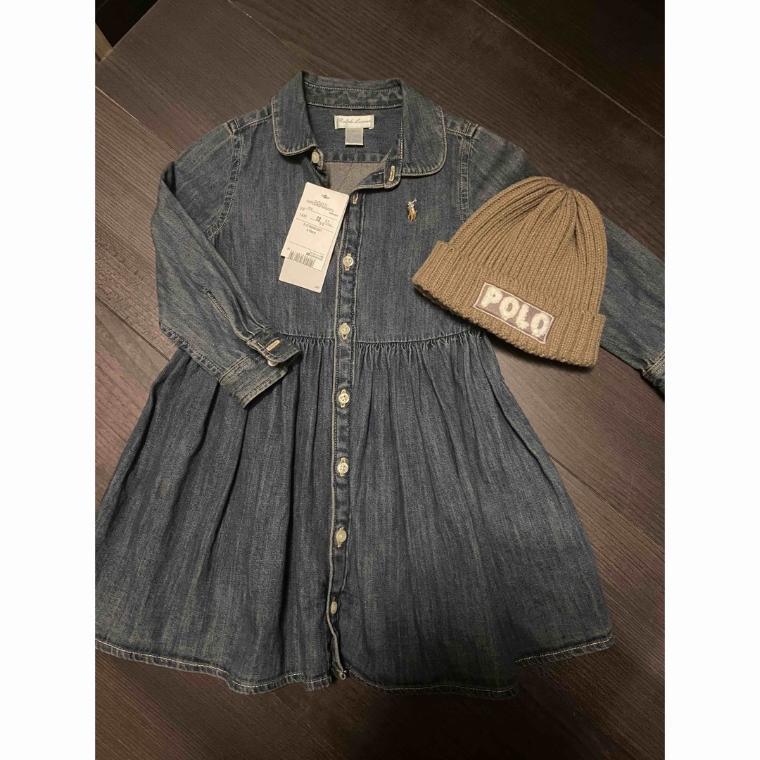 Ralph Lauren(ラルフローレン)のラルフローレンワンピ&帽子セット キッズ/ベビー/マタニティのベビー服(~85cm)(ワンピース)の商品写真