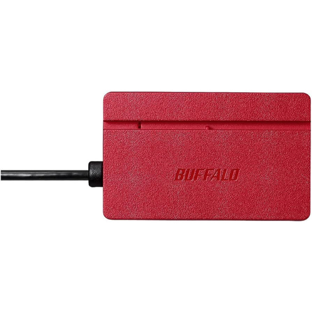 Buffalo(バッファロー)のバッファローマルチカードリーダー/ライター BSCR100U2RD スマホ/家電/カメラのPC/タブレット(PC周辺機器)の商品写真