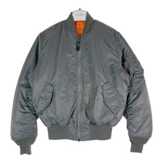 アルファインダストリーズ(ALPHA INDUSTRIES)の★ALPHA INDUSTRIES  アルファ インダストリーズ MIL-J8279D-A 0615-00-573-8336 リバーシブル フライトジャケット MA-1 グレー sizeL(ナイロンジャケット)