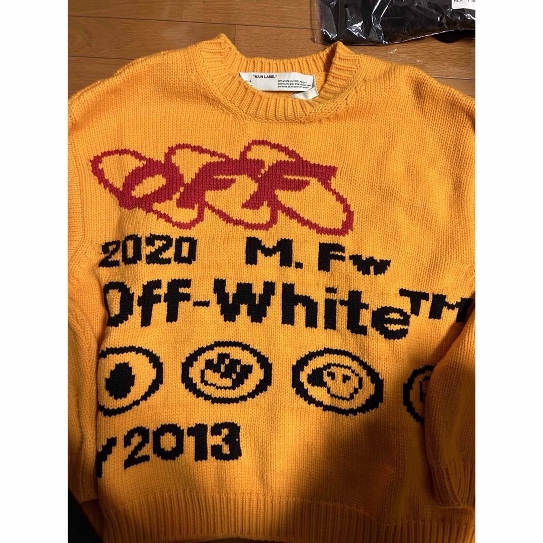 最終値下　OFF White オフホワイト　インダストリアル　カシミアニット | フリマアプリ ラクマ