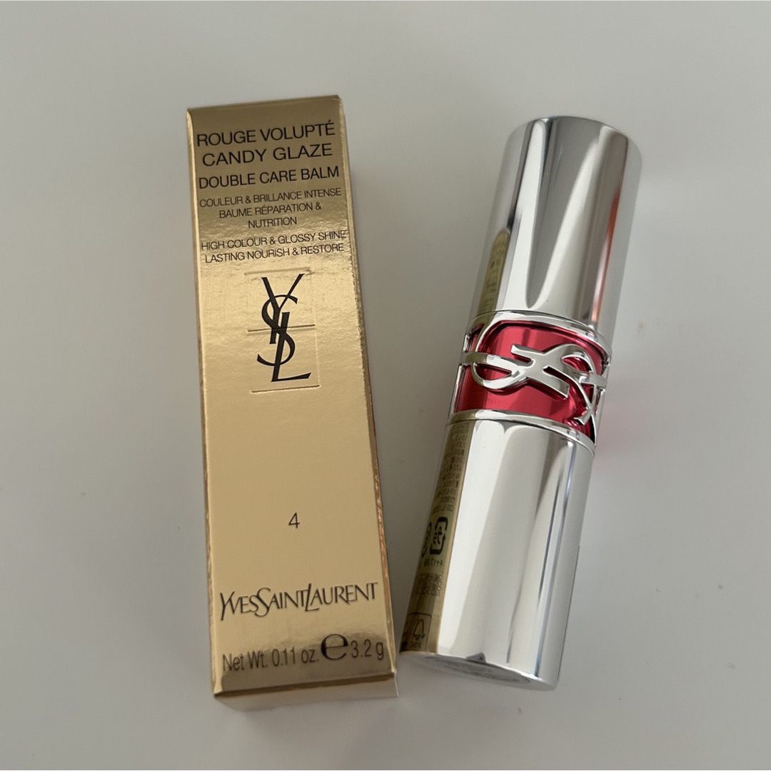 Yves Saint Laurent(イヴサンローラン)の本日限定値下げ★★YSL ルージュ ヴォリュプテ キャンディグレーズ 4 コスメ/美容のベースメイク/化粧品(口紅)の商品写真