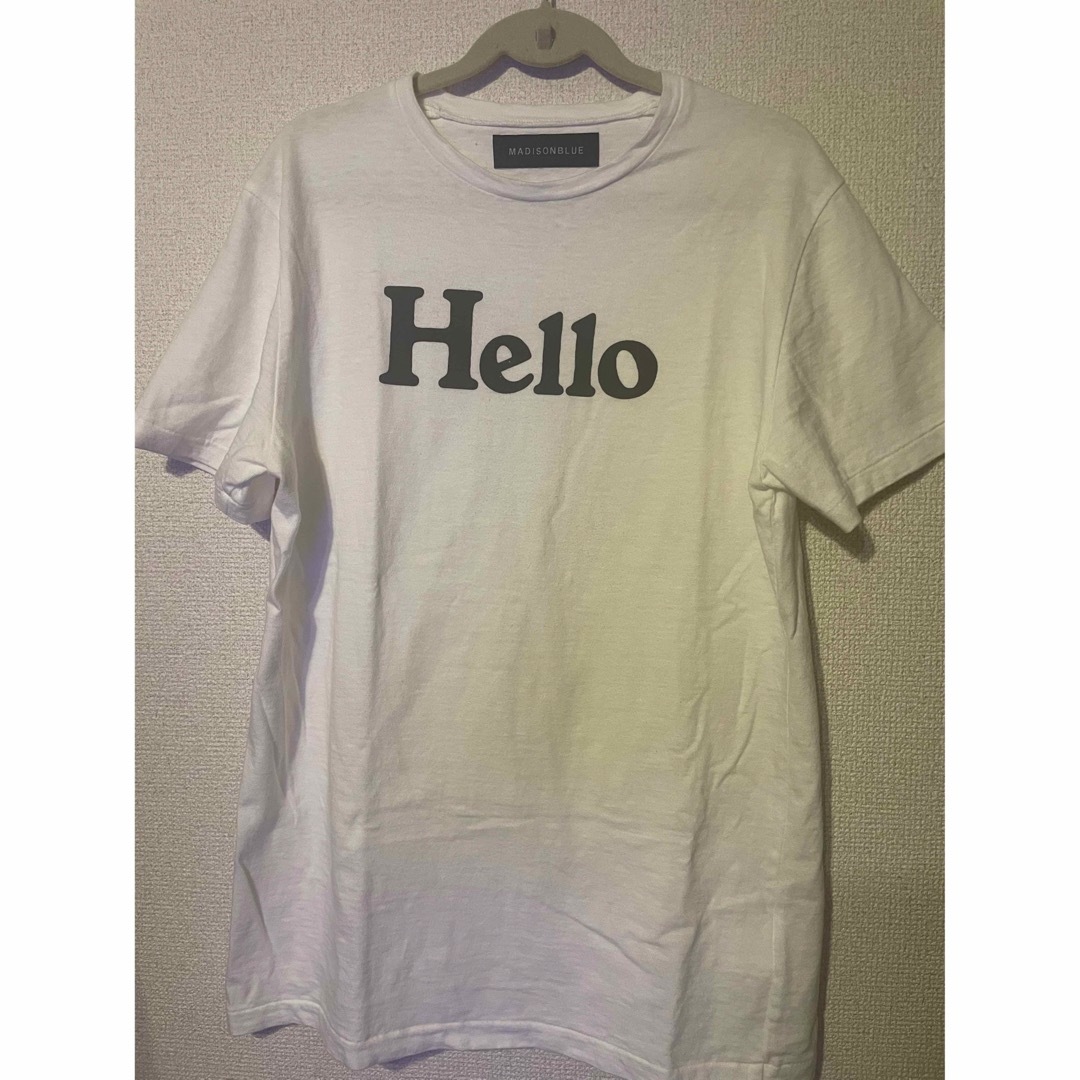 MADISONBLUE(マディソンブルー)のMADISONBLUE マディソンブルー　Hello Crew Neck Tee レディースのトップス(Tシャツ(半袖/袖なし))の商品写真