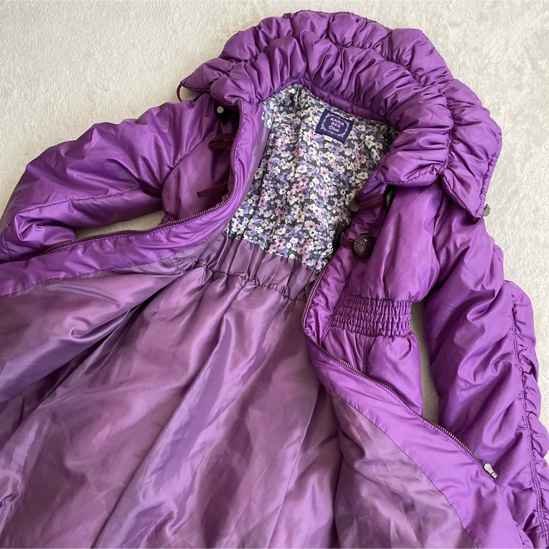 ANNA SUI mini(アナスイミニ)のANNA SUI mini ロングコート　130 美品 キッズ/ベビー/マタニティのキッズ服女の子用(90cm~)(コート)の商品写真