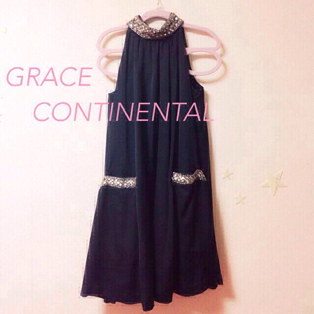 GRACE CONTINENTAL(グレースコンチネンタル)のグレース ワンピース 黒 レディースのフォーマル/ドレス(その他ドレス)の商品写真