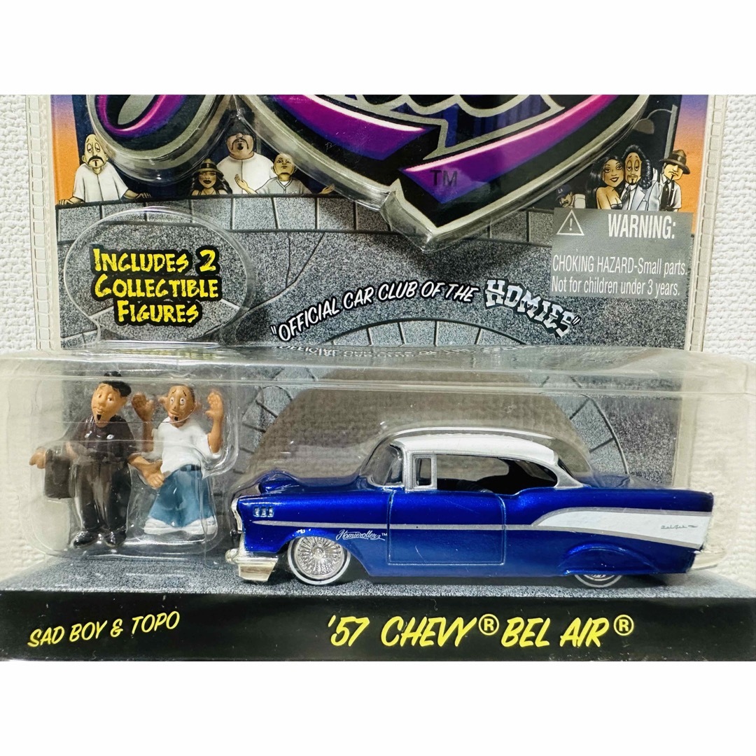 Chevrolet(シボレー)のJada/'57 Chevyシボレー BelAirベルエア ホーミーズ 1/64 エンタメ/ホビーのおもちゃ/ぬいぐるみ(ミニカー)の商品写真