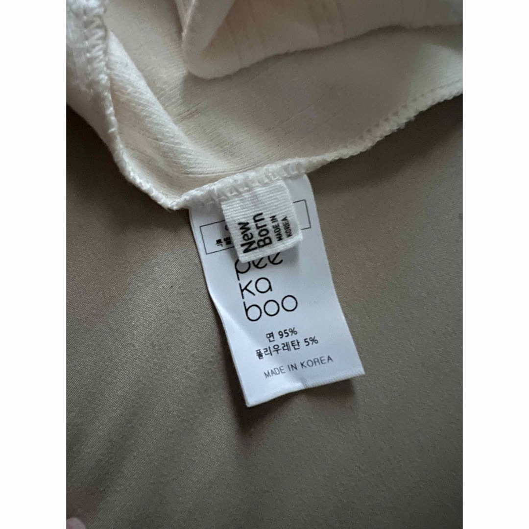 peekaboo 韓国ベビー服・セットアップ（ニューボーン3点セット） キッズ/ベビー/マタニティのベビー服(~85cm)(シャツ/カットソー)の商品写真