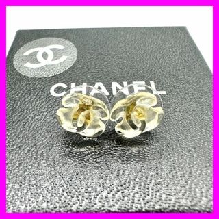 シャネル(CHANEL)の【美品】シャネル　ココマーク　ピアス　クリア　ブランド　アクセサリー　ブランド(ピアス)