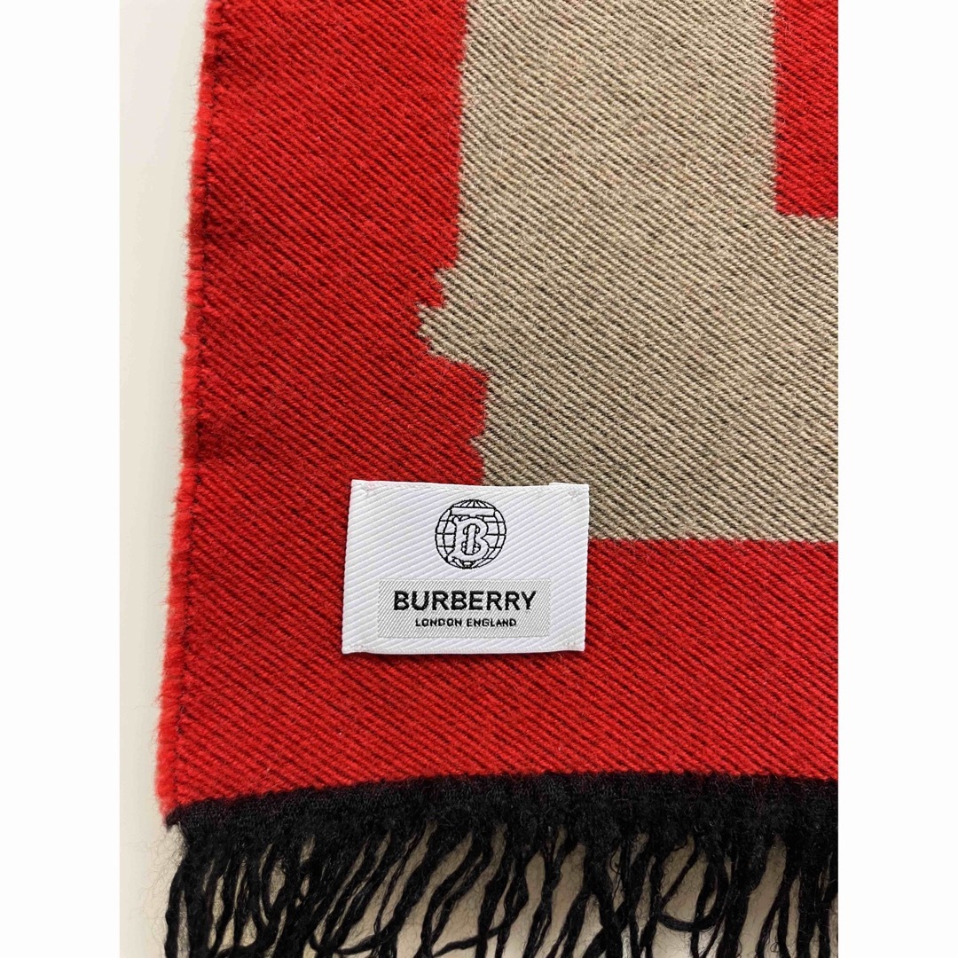 BURBERRY(バーバリー)のBURBERRY　バーバリー　マフラー　ウール95％ シルク5%　LOVEロゴ　 メンズのファッション小物(マフラー)の商品写真