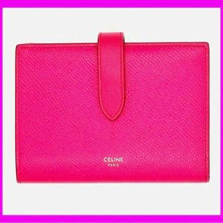 セリーヌ(celine)のセリーヌ❤︎ミディアムストラップウォレット❤︎CELINE❤︎ピンク❤︎財布(財布)