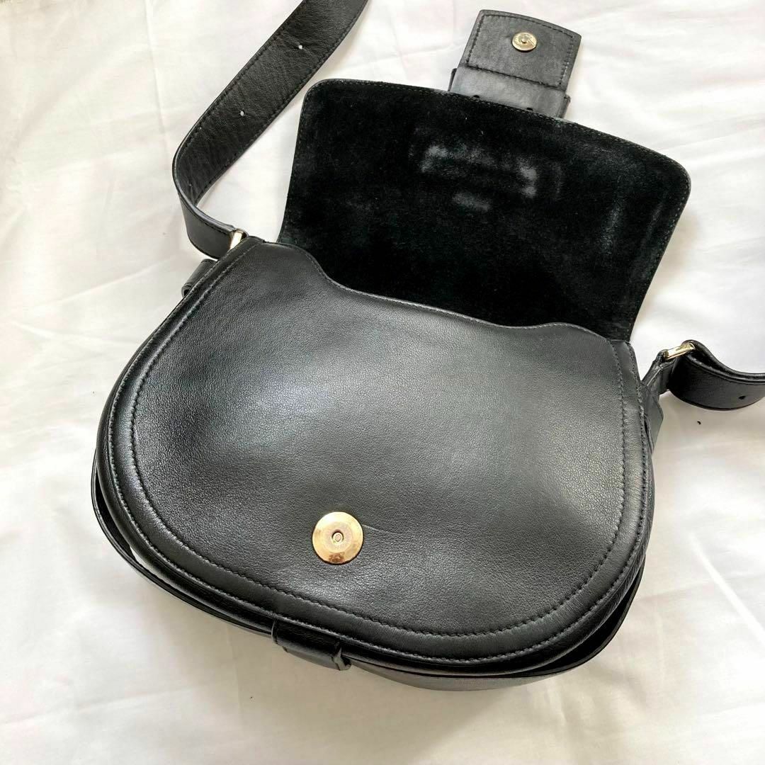 Furla(フルラ)の✨高級感✨FURLA フルラ ショルダーバッグ　レザー　ブラック　クロスボディ レディースのバッグ(ショルダーバッグ)の商品写真