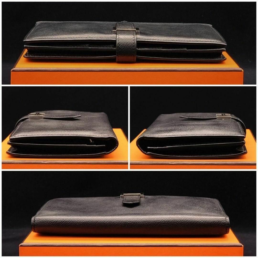 HERMES エルメス べアン 財布 長財布 黒 - 小物 HERMES エルメス べアン 財布 長財布 黒 - 小物