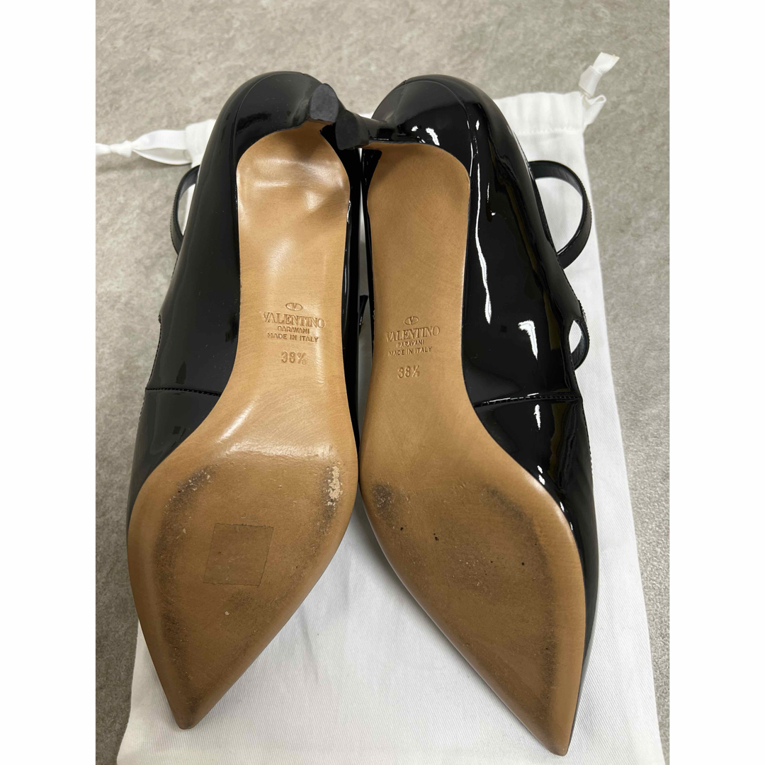 VALENTINO - 【美品】バレンティノ VALENTINO 黒 38.5の通販 by