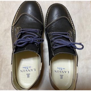 ランバン(LANVIN)のメンズ LANVIN革スニーカー(スニーカー)