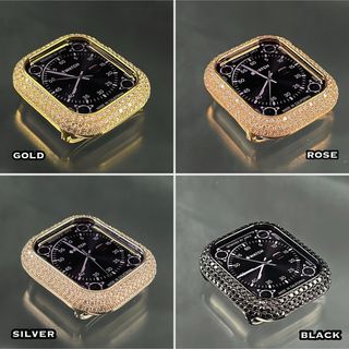 アップルウォッチ(Apple Watch)の40mm44mm用　アップルウォッチ　czダイヤモンドベゼルカバー(その他)