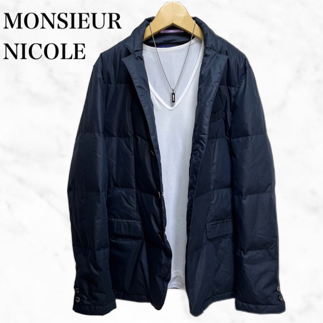 MONSIEUR NICOLE - MONSIEUR NICOLE ダウンテーラードジャケット