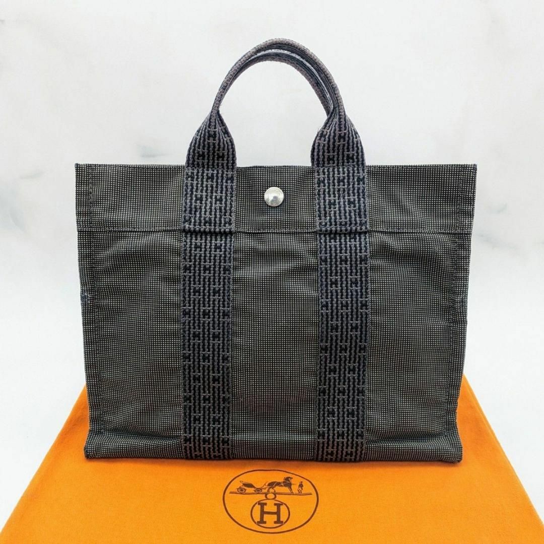 ▼▼HERMES エルメス トートバッグ エールライン PM グレー