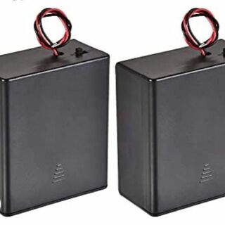 バッテリーケース収納ボックス 2スロットx1.5V 2-ワイヤリッド 2個(その他)