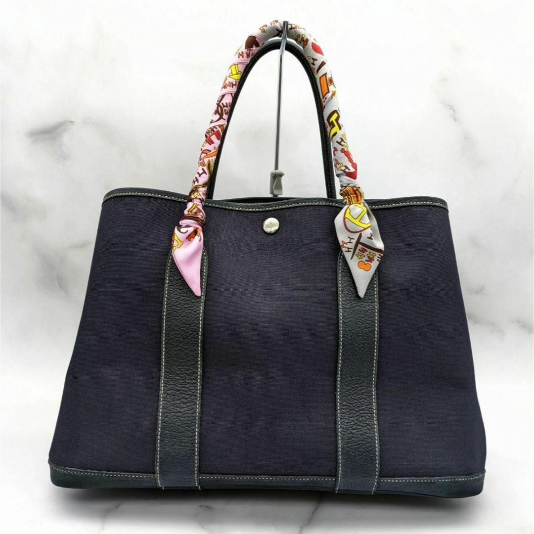 Hermes - ✨ツイリー付✨ エルメス ガーデンパーティPM ネイビー □I