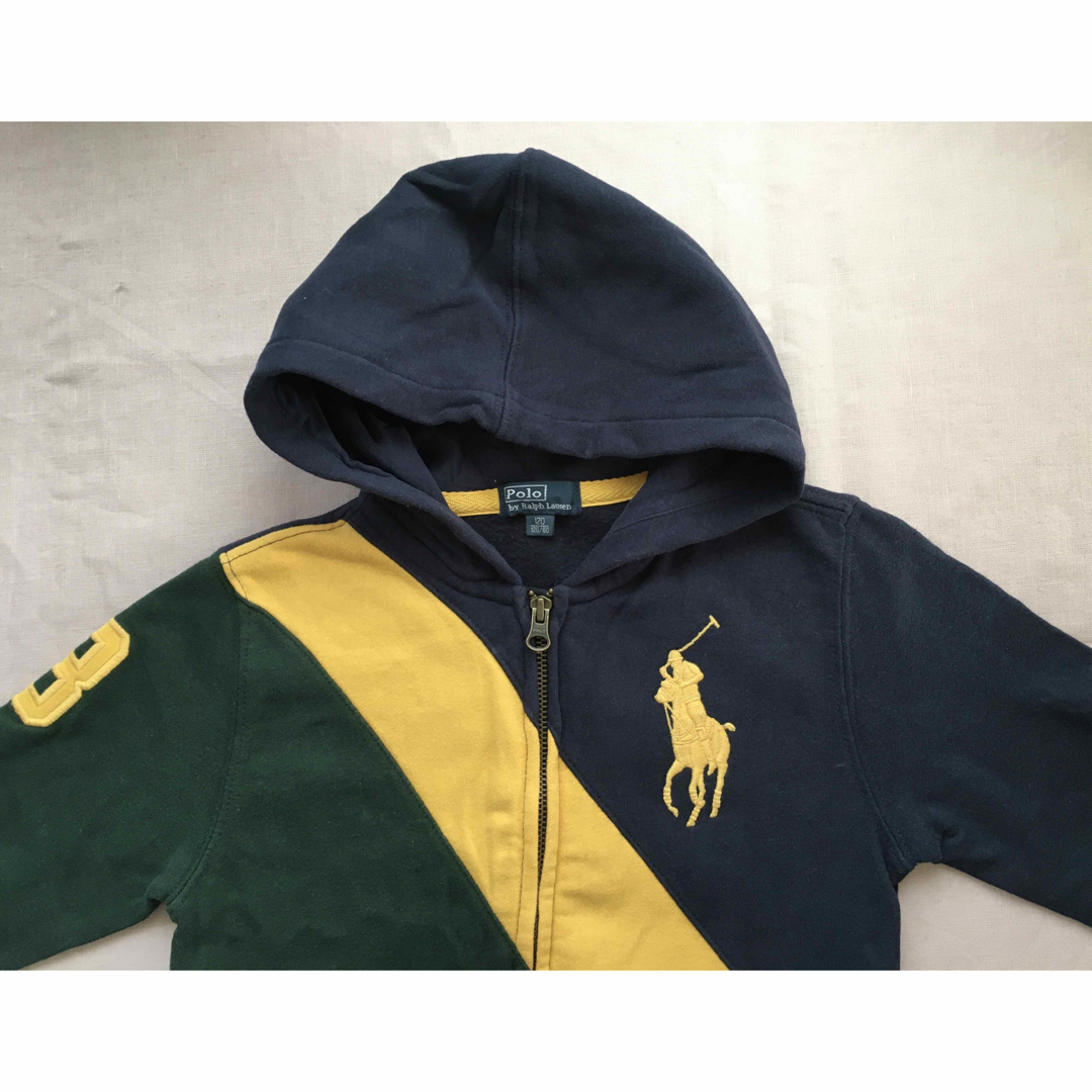 POLO RALPH LAUREN(ポロラルフローレン)のポロラルフローレン フリース フルジップ フーディ 120 パーカー キッズ/ベビー/マタニティのキッズ服男の子用(90cm~)(ジャケット/上着)の商品写真