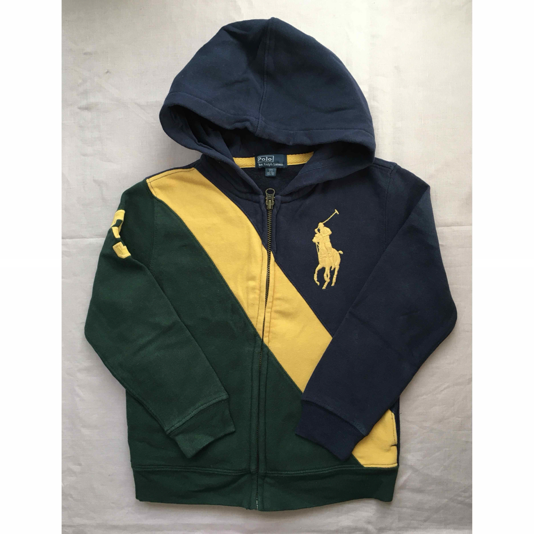 POLO RALPH LAUREN(ポロラルフローレン)のポロラルフローレン フリース フルジップ フーディ 120 パーカー キッズ/ベビー/マタニティのキッズ服男の子用(90cm~)(ジャケット/上着)の商品写真