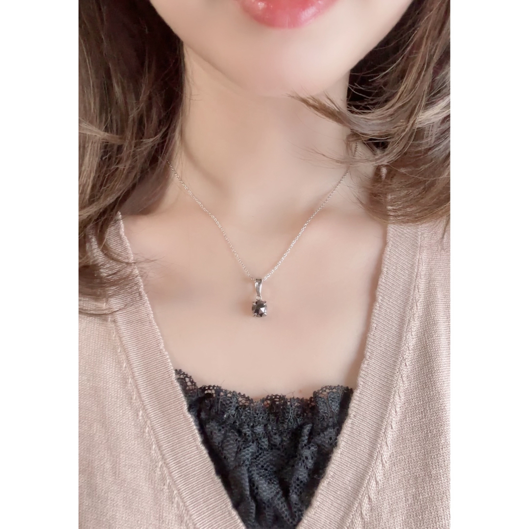 大粒3ct!! 天然 ブラックダイヤモンド ネックレス 一粒 芸能人 4 大粒3ct!! 天然 ブラックダイヤモンド ネックレス 一粒 芸能人 4