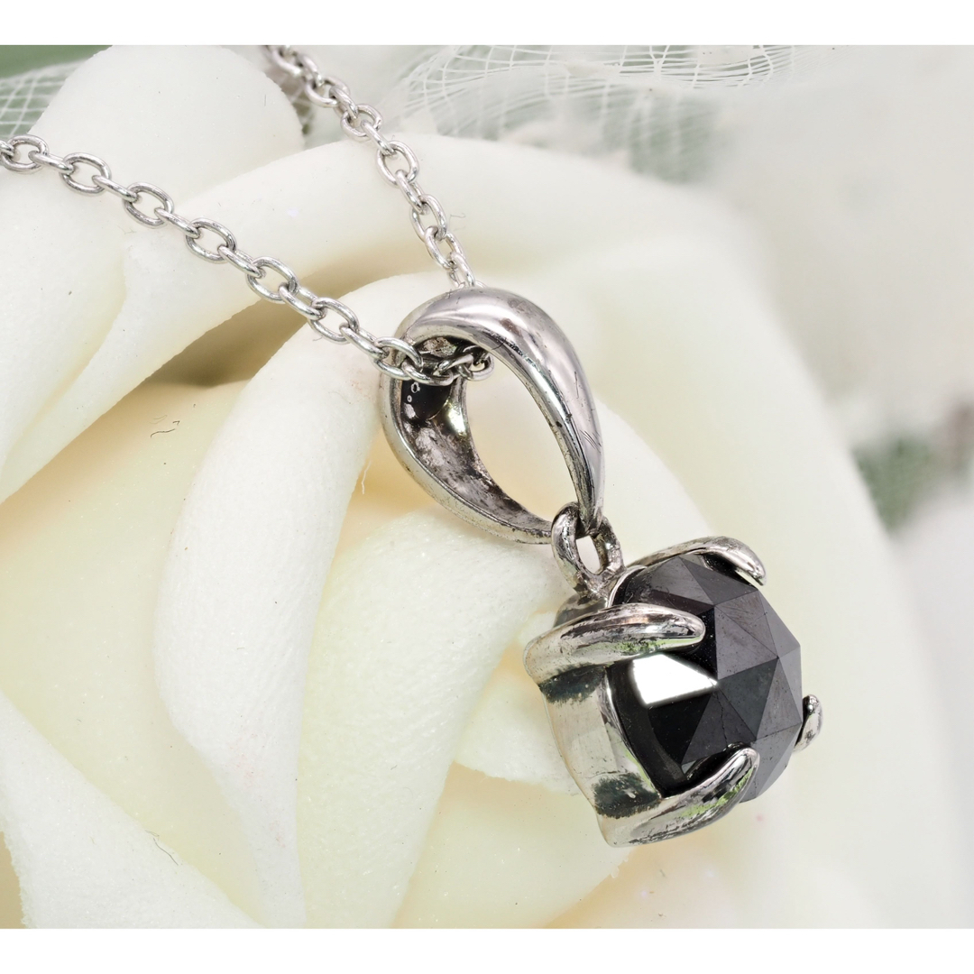 大粒3ct!! 天然 ブラックダイヤモンド ネックレス 一粒 芸能人 4 大粒3ct!! 天然 ブラックダイヤモンド ネックレス 一粒 芸能人 4