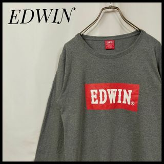 エドウィン(EDWIN)のエドウィン　長袖Ｔシャツ　デカロゴ　刺繍ロゴ　クルーネック　ロンＴ　ロゴＴ(Tシャツ/カットソー(七分/長袖))