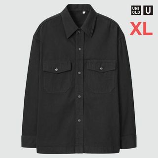 ユニクロ(UNIQLO)の【新品未使用タグ付き‼️】UNIQLO U　デニムオーバーサイズシャツ　"XL"(シャツ)