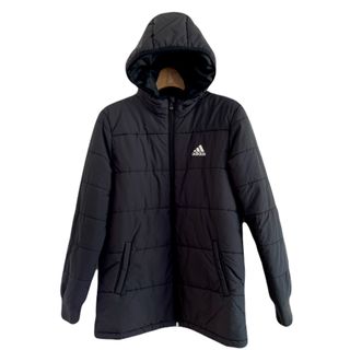 アディダス(adidas)の【かなり美品】adidas アディダス ダウンコート ブラック 160(ダウンジャケット)