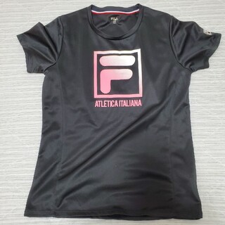 フィラ(FILA)のFILA　レディースTシャツLサイズ黒(ウェア)