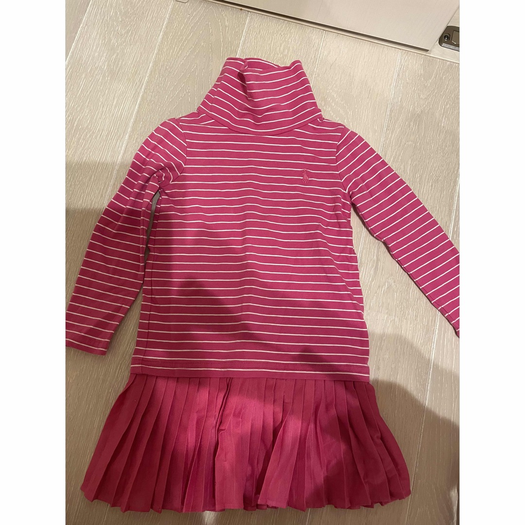 POLO RALPH LAUREN(ポロラルフローレン)のラルフローレンピンクワンピース キッズ/ベビー/マタニティのキッズ服女の子用(90cm~)(ワンピース)の商品写真