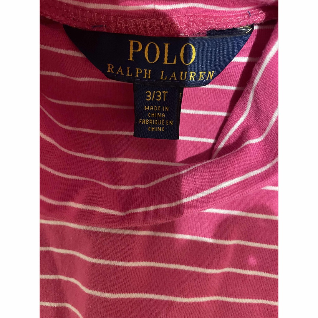 POLO RALPH LAUREN(ポロラルフローレン)のラルフローレンピンクワンピース キッズ/ベビー/マタニティのキッズ服女の子用(90cm~)(ワンピース)の商品写真