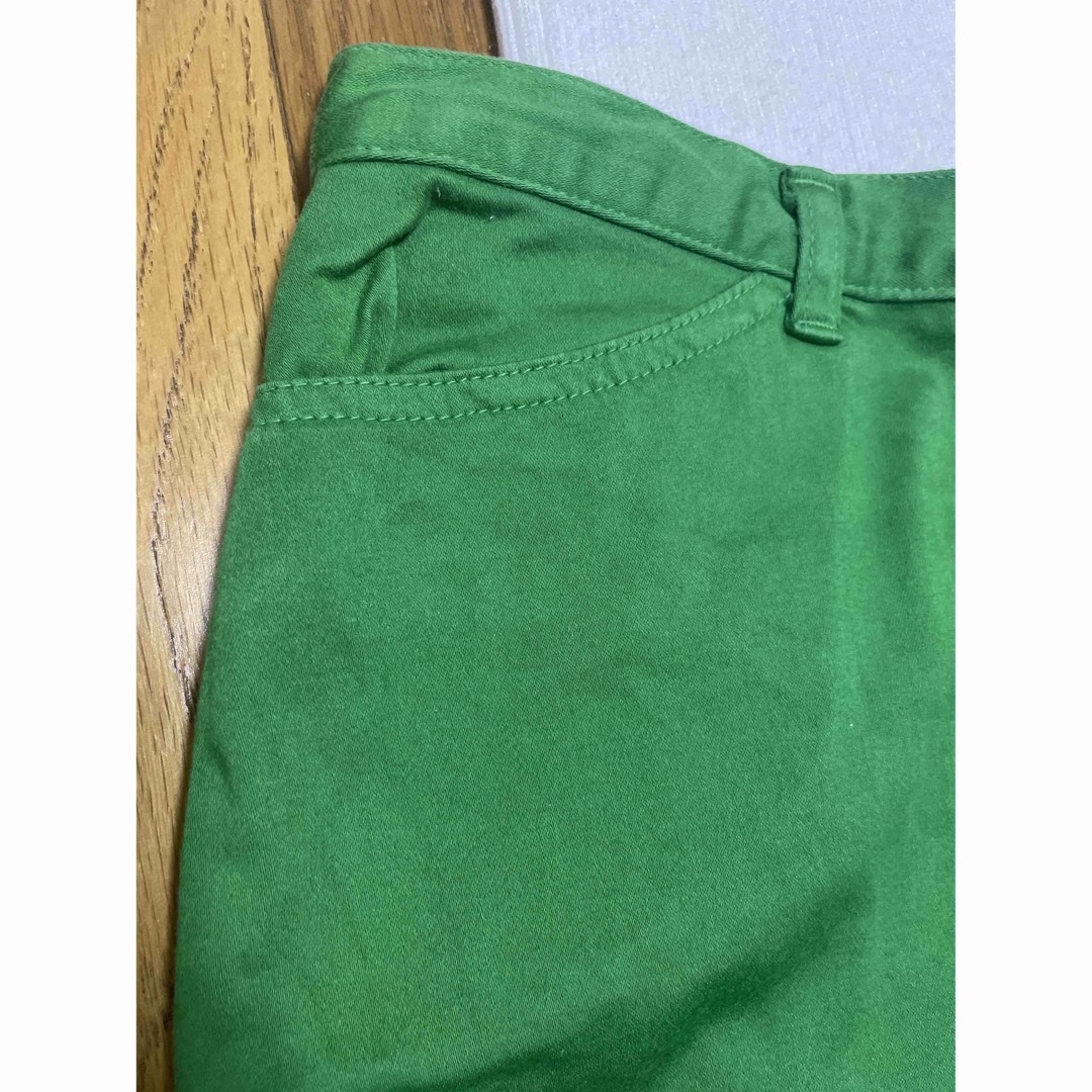 RayCassin(レイカズン)のレイカズン　日本製　膝丈スカート　台形　グリーン　緑　M 古着　原宿　Y2K レディースのスカート(ひざ丈スカート)の商品写真