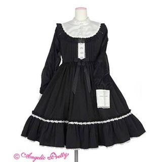 アンジェリックプリティー(Angelic Pretty)のアンジェリックプリティー ホーリーリボンワンピース(ひざ丈ワンピース)