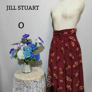 ジルスチュアート(JILLSTUART)のジルスチュアート　極上美品　膝丈スカート　花柄系　Oサイズ(ロングスカート)