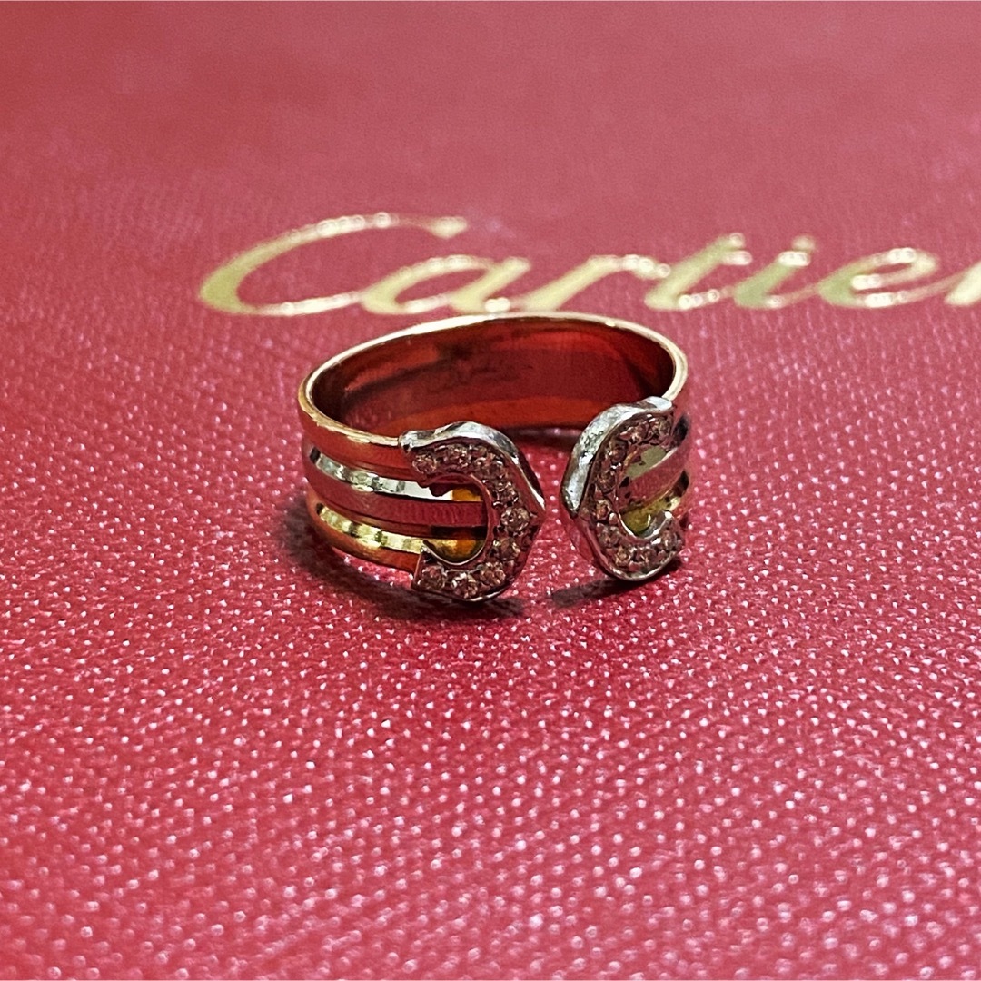 Cartier(カルティエ)のヴィンテージ カルティエ 2Cリング 18K 750 ゴールドダイヤモンド 46 レディースのアクセサリー(リング(指輪))の商品写真