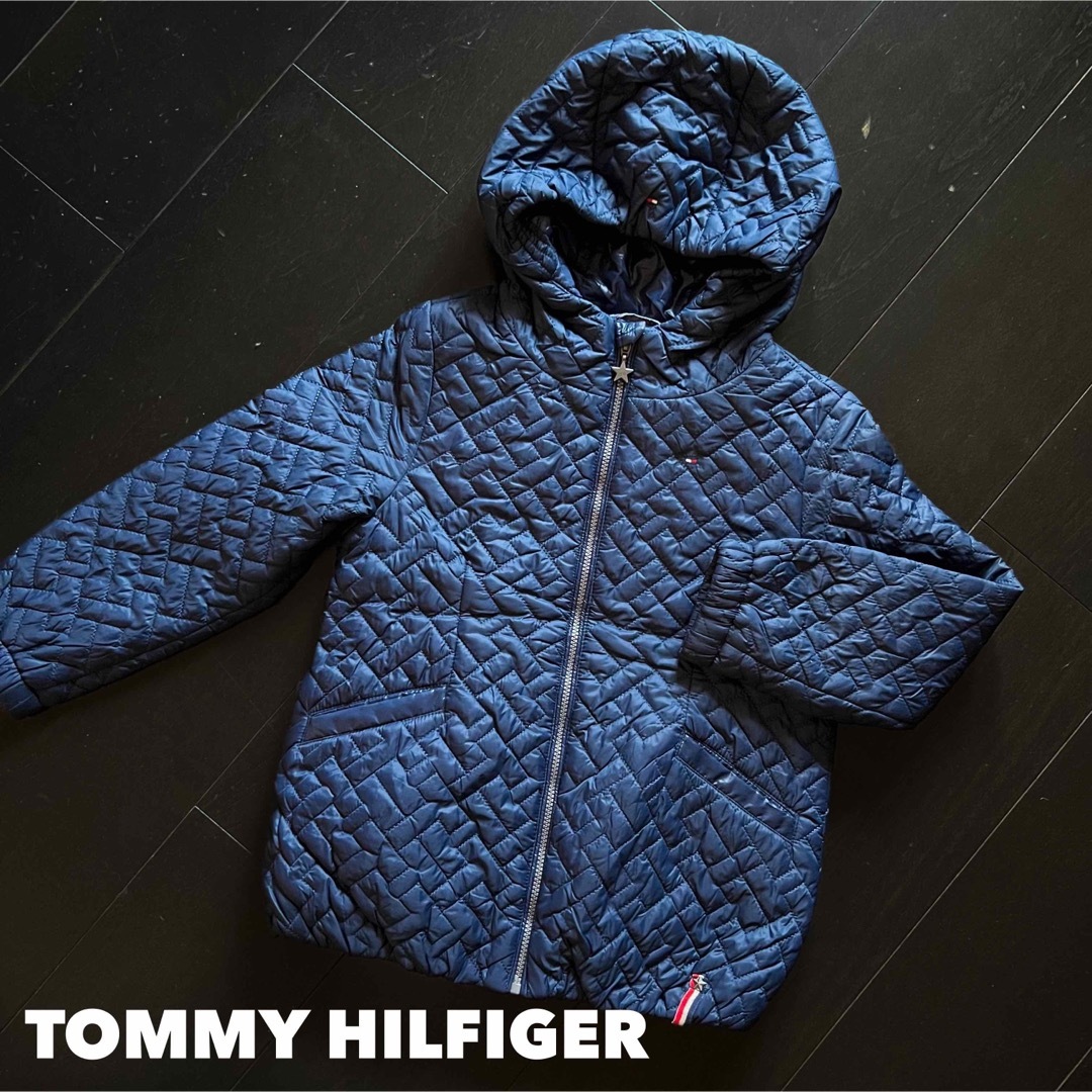 TOMMY HILFIGER(トミーヒルフィガー)のトミーヒルフィガー【5回着用】110cm キルティングブルゾン キッズ/ベビー/マタニティのキッズ服女の子用(90cm~)(ジャケット/上着)の商品写真