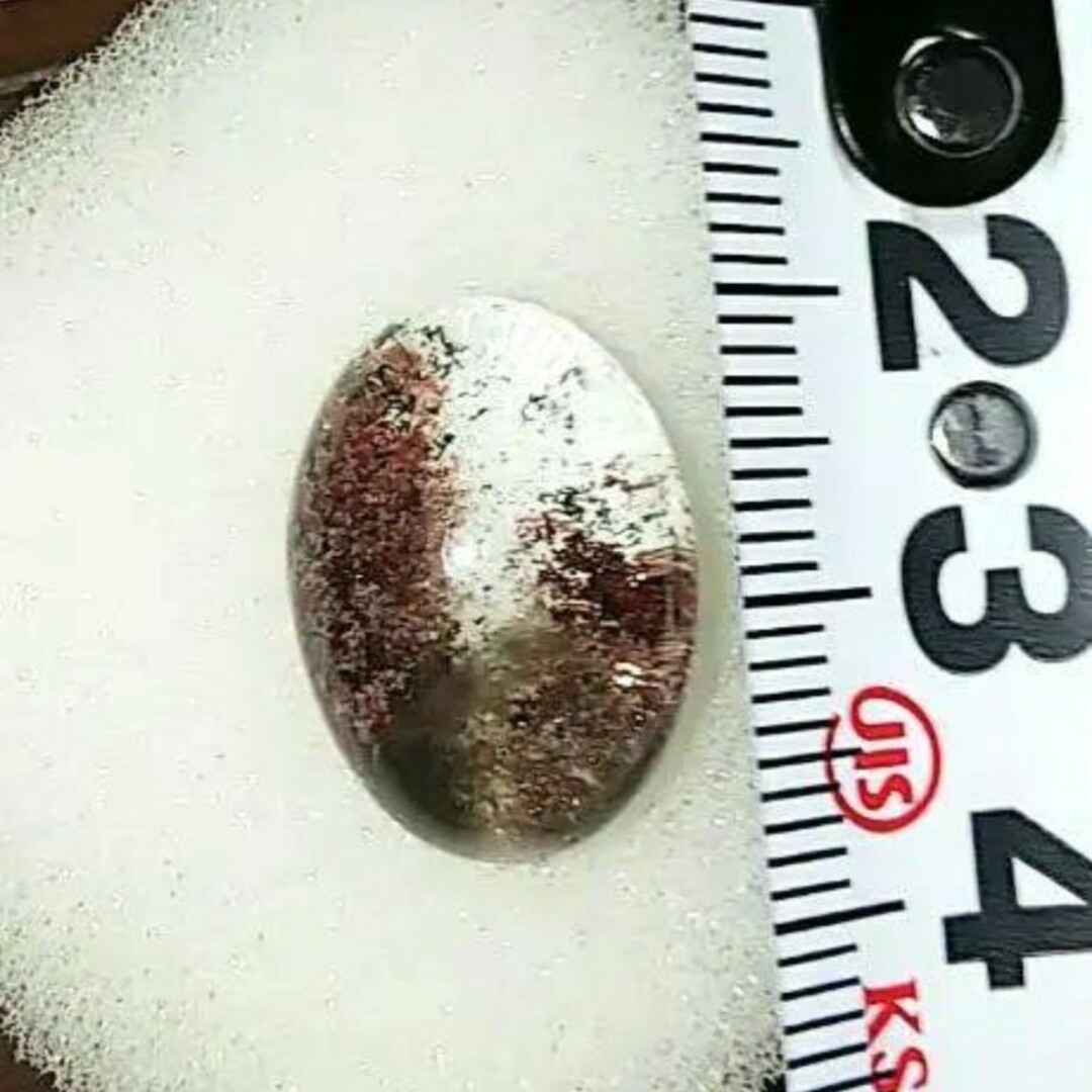 大粒☆鑑定済み ガーデン 天然クオーツ 14.369ct ルース ハンドメイドの素材/材料(各種パーツ)の商品写真