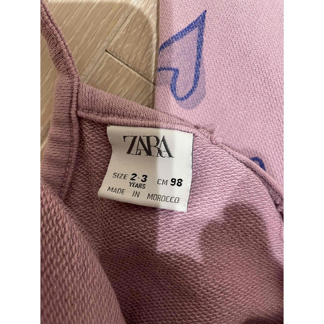 ZARA(ザラ)のZARA 紫ピンクのオールインワン キッズ/ベビー/マタニティのキッズ服女の子用(90cm~)(ワンピース)の商品写真